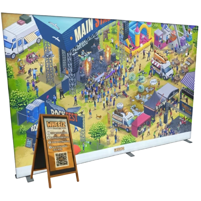 Kit de jeu mur cherche et trouve géant pour professionnels